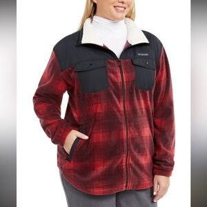 Columbia Benton Springs Overlay Full-Zip Fleece Jacket Size Medium